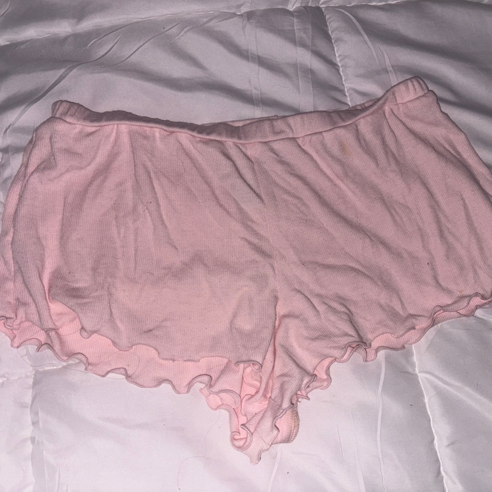 Forever 21 Pink Ruffle Sleep Shorts